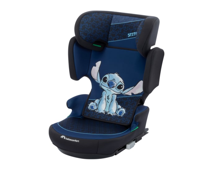 8101074020_2025_Bebeconfort_Disney_carseat_toddlerchildcarseat_RoadFixiSize_Blue_AuthenticStitch_3qrt