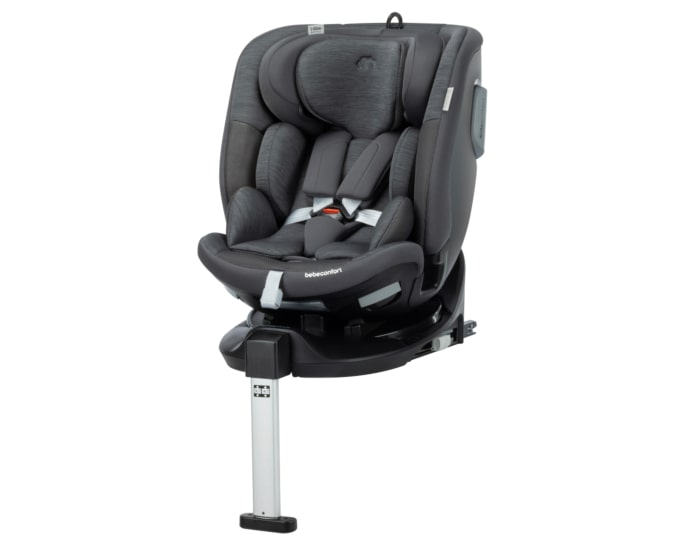 8628291630_2026_Bebeconfort_carseat_babytoddlerchildcarseat_RevolveFixMax360iSize_Graphite_ElementGraphite_Forwardfacing_3qrtleft